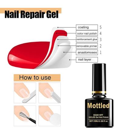 10ml Nail Repair Protection Gel Mottled Nail Repair Protection Gel Mottled Gel Nail Repair Instant Repair Gel Nail - Buy Online on SooperMarket.com