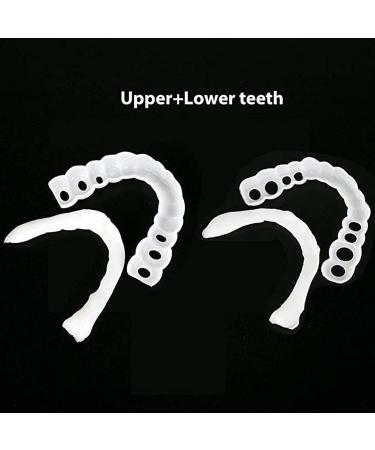 2 Pairs Veneers Dentures - Temporary Tooth Repair for Imperfect Teeth - Buy Online on SooperMarket.com