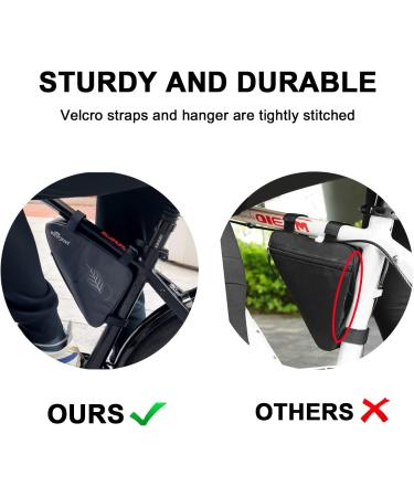 NDAkter Bike Bag - Water-Resistant Triangle Pouch for Phone, Wallet, Keys & Tools | Cycling Accessories for Road Bike MTB Commute - Buy Online on SooperMarket.com