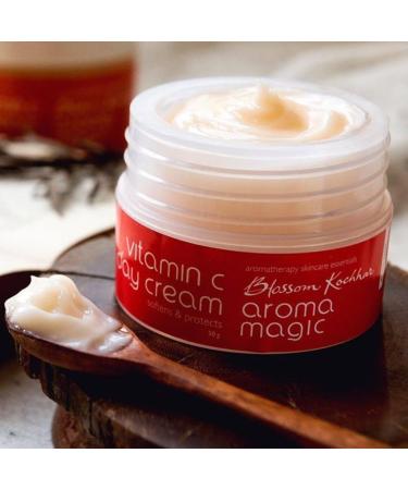 Aroma Magic Vitamin C Day Cream with SPF 15 & Aloe Vera | Anti-Aging Moisturizer for Soft Smooth Skin | Sun Protection | 200g - Buy Online on SooperMarket.com