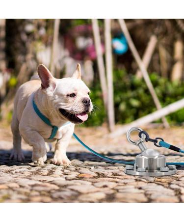 FOVERN1 360 Swivel Dog Tie Out Stake | Heavy Duty Rust Proof Dog Anchor | Cat Tether Holds 1000Lbs | Yard Camping Outdoor | Silver - Buy Online on SooperMarket.com