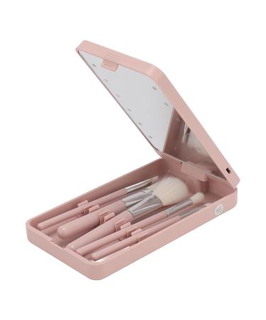 LED Makeup Mirror & Brush Set | High Clarity Rotating & Folding | Travel-Friendly Beauty Kit - Buy Online on SooperMarket.com