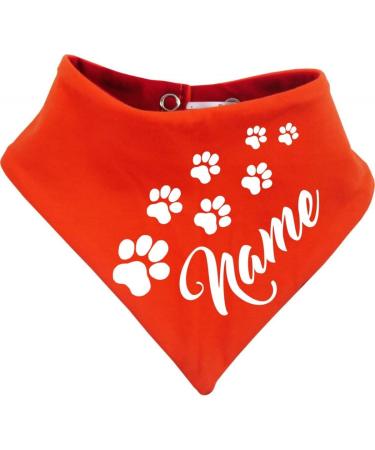 Customizable Both-Sided Multicolor Dog Turning Cloth - Size 1 (Neck 27-30 cm) - Red-Orange - Perfect for Your Pet! - Buy Online on SooperMarket.com