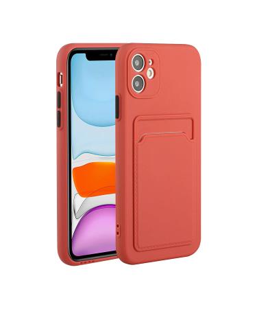 Tivenfezk Nadoli Silicone case for iPhone 15 Ultra thin shockproof scratch -resistant wallet soft TPU protective cover mobile phone case with credit card holder iphone 15 plum
