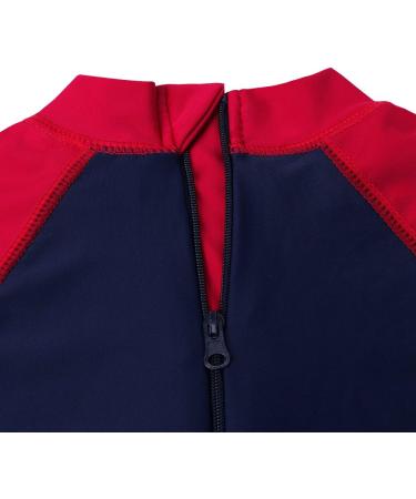 HUAANIUE Baby Boys Swimsuit with Zip Rash Guard & UPF 50+ Sun Protection, Red Dinosaur Design | 6-12 Months - Buy Online on SooperMarket.com