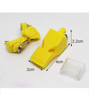 Yoezuo Pipe with Lanyard - 4 Colorful Plastic Whistles for Sports & PE | Football School Activities - Buy Online on SooperMarket.com