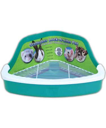 Ware Manufacturing Plastic Scatterless Lock-N-Litter Small Pet Pan (Colors May Vary) assorted Small