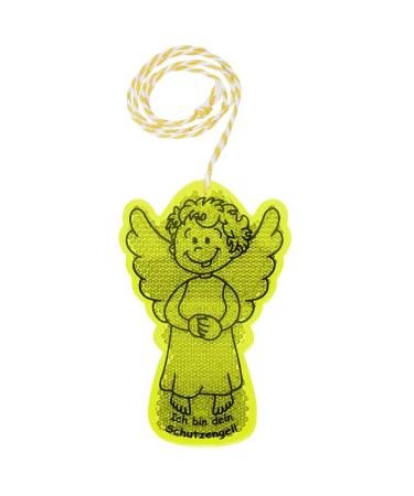 Guardian angel reflector for boys with excellent reflective properties - increases safety in road traffic for attachment to school bags backpack bicycle or stroller