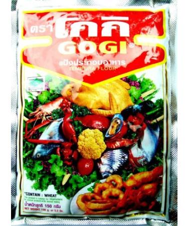 Gogi Tempura Flour Fried Traditional Cook Powder 150g. 5.3 Ounce (Pack of 1)