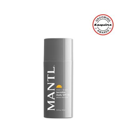 MANTL Invisible Daily SPF 30 Broad Spectrum Face Sunscreen - Clear Formula, No Shine, No Streaks, 90 Day Supply - Buy Online on SooperMarket.com
