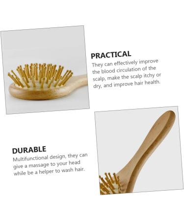 FRCOLOR 3pcs Bath Brush Set for Kids - Scalp Scrubber, Shower Comb, Body Scrub - Baby Hair Brush, Woolen Comb - Wooden Handle - Buy Online on SooperMarket.com