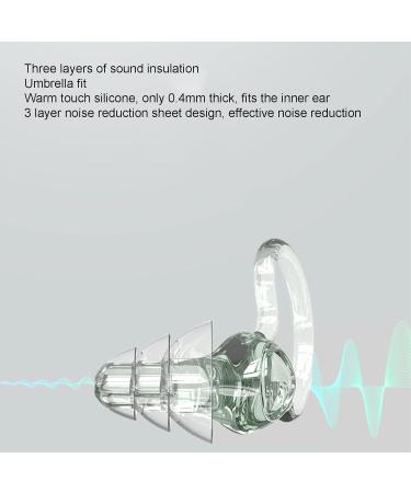 Sleeping Ear Tips Waterproof Washable 2 Pair Silicone Noise Reduction Earplugs Sound Insulation for Home Travel - Buy Online on SooperMarket.com