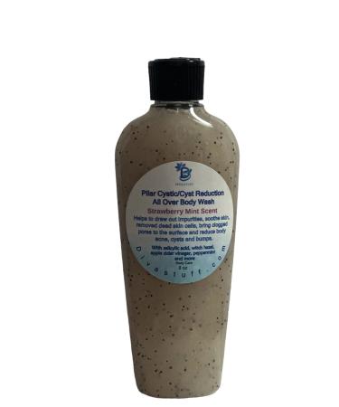 Diva Stuff Body Wash For Body Acne For Those Who Have Problems With Body Acne Pustules Bumps Lumps and Cysts 8 Fluid Oounces