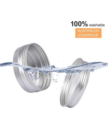 Sopito Aluminum Tins - 24 Pack 60ml Empty Round Tins for Lip Balm Cosmetics Mini Candles & Crafts - Buy Online on SooperMarket.com