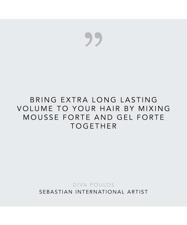 Sebastian Professional Mousse Forte 7 oz - Strong-Hold Styling Mousse - Buy Online on SooperMarket.com