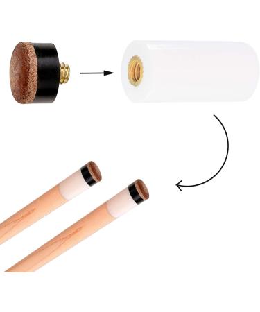Winorda 12mm Screw-On Cue Tips - 30 Pack | Hard Leather Pool Cue Tips Replacement - Buy Online on SooperMarket.com