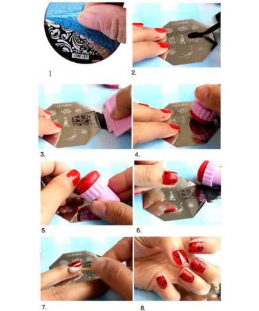 Shop Nail Art Plates & Stamping Templates | Geometric & Skull Patterns | International Shipping - Buy Online on SooperMarket.com