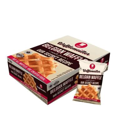 Wafflemeister Belgian Sugar Pearls Waffles Snack Packets 28x90g - Pack of 2.52kg | Individually Packed | Ideal Snack | Classic Waffels Make Your Own Toppings | Family Pack | Sold by Essential Products