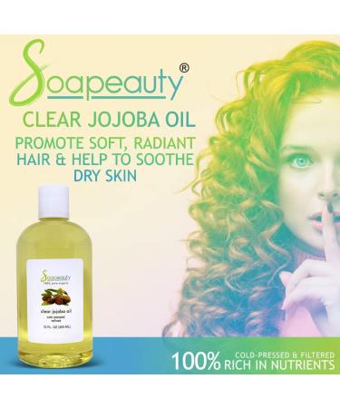 Organic Cold Pressed Jojoba Oil - 100% Pure Natural Moisturizer for Skin, Face & Hair - Perfect Carrier for Essential Oils - Ideal for Massage and Soap Making - Available in Various Sizes (32oz) - Buy Online on SooperMarket.com