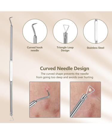 Layhou 5PCS Stainless steel Acne Removal Kit Blackhead Remover Facial Pimple Comedone Needle - Buy Online on SooperMarket.com