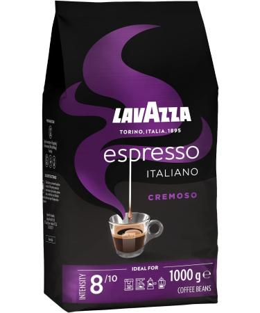 Lavazza Espresso Cremoso 100% Arabica Medium Roast Coffee Beans 1 kg Pack & Caff Crema Classico Coffee Beans Arabica and Robusta Cocoa and Wood Notes Intensity 7/10 Medium Roasting 1 Kg - Buy Online on SooperMarket.com
