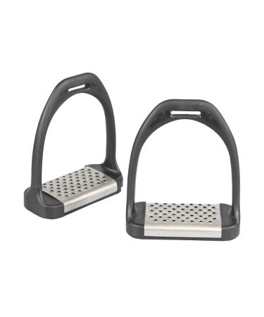 Shires cheese grater plastic stirrups with metal treads 5"