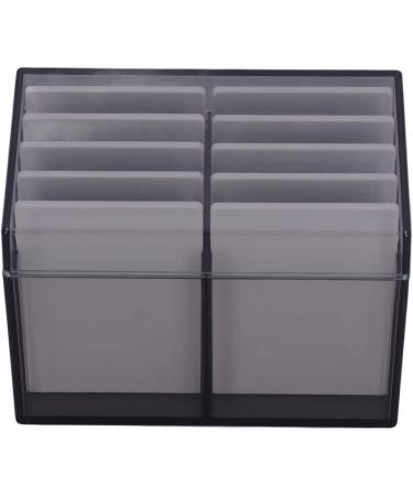 10 Layers Acrylic Eyelash Storage Box | Magnetic Bottom Extension Grafting Tool & False Eyelashes Pallet Holder | Water Resistant Tea Transparent - Buy Online on SooperMarket.com