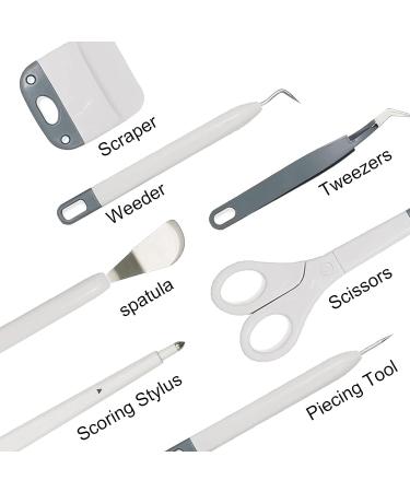 Weeding Tools Set for Vinyl  Precision Basic Tools Kit for Cricut/Silhouette/Siser/Oracal 7pcs Gary Gray - Buy Online on SooperMarket.com