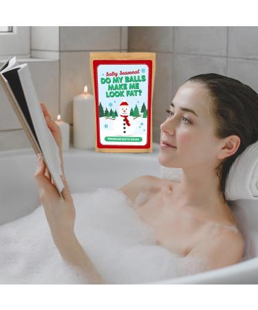 Snowman Balls Big Bath Soak | Premium Sea Salt Christmas Gift for Men | Funny Stocking Stuffer for Boyfriend & Husband | Perfect for Snowmen Lovers - Buy Online on SooperMarket.com
