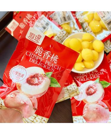 Sour and Sweet Crispy Peach Fruit Snacks Small Peaches Honey Peach Pickled Fruits Dried Fruit Preserved Fruit Sweets Candy Snacks Desserts Vegan Healthy Snacks Food Casual Snacks gift pack (20bag) - Buy Online on SooperMarket.com
