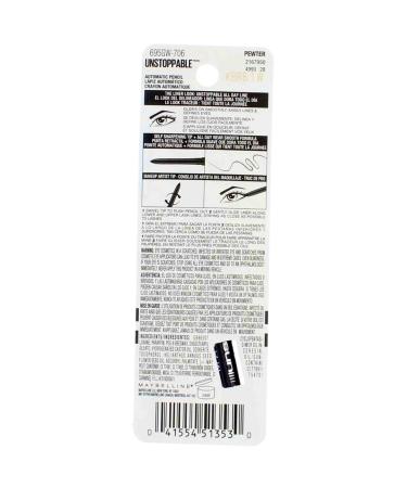 Maybelline Unstoppable Eyeliner in Pewter - 2 Pack | Long-lasting Formula - Buy Online on SooperMarket.com