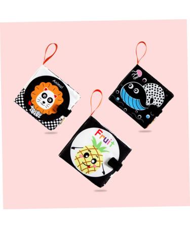 Ibasenice 2-Pack Fabric Book Game Set | Educational Toys for Toddlers | Baby Opposites Fabric Books | Soft Peach Skin | International Shipping Available - Buy Online on SooperMarket.com