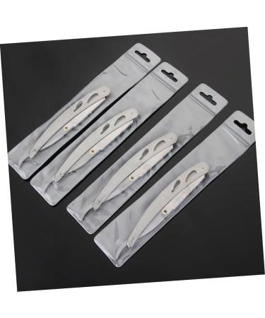 Shop Cabilock Father's Day Gifts: 6-Piece Stainless Steel Razor Holder Set for Men - Vintage Folding Razor Holder - Buy Online on SooperMarket.com