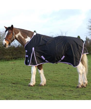 AUTUMNN EQUESTRIAN 50G FILL HORSE TURNOUT RUG LIGHTWEIGHT STANDARD NECK HORSE RUG WATERPROOF 600D HORSE RUG (5'9'')