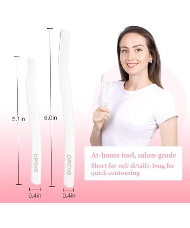 Professional Dermaplane Razor for Women | Peach Fuzz & Facial Hair Removal Tool with 3 Eyebrow Razors - Buy Online on SooperMarket.com