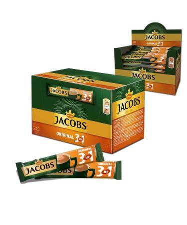 JACOBS 3in1 INSTANT COFFEE 100 STICKS SINGLE SERVINGS FRESH STOCK WHOLESALE UK