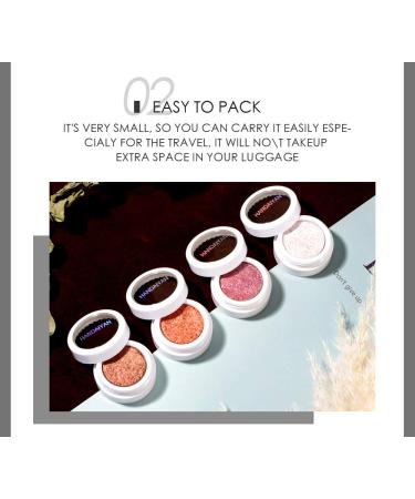 AKARY 12 Colors Glitter Eyeshadow Palette - Highly Pigmented Eye Makeup for Women and Girls - Monochrome Polarized Light Eye Shadow - Mashed Potato Pearlescent Shades - Eye Brightening Flash Powder (03G) - Buy Online on SooperMarket.com