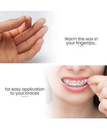 Dental Wax for Braces - Mint Orthodontic Wax (1 Box, 50 Uses) - Buy Online on SooperMarket.com