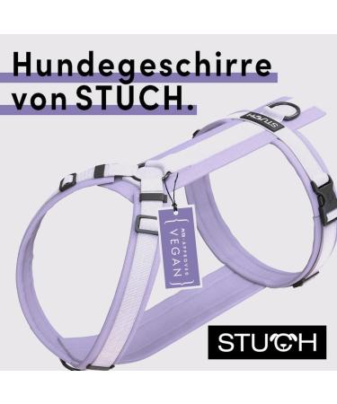 STUCH Adjustable Nylon Dog Harness - Padded for Small Medium & Large Dogs - Lilac XXS - Comfortable & Durable - Buy Online on SooperMarket.com