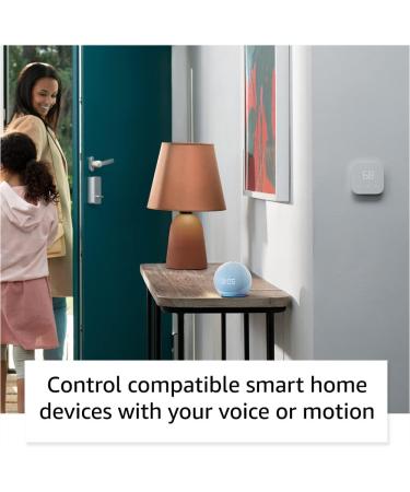 Echo Dot 5th Gen with Clock | Glacier White + Amazon Basics Smart Color Bulb - Buy Online on SooperMarket.com