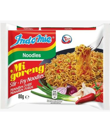 Indomie Noodles Hot And Spicy Mi Goreng 80g - Pack Of 10 Instant Noodles | All Time Favourite Stri-Fry Noodles | Easy Cooking | Healty Spicy Noodles | Sold by EPL