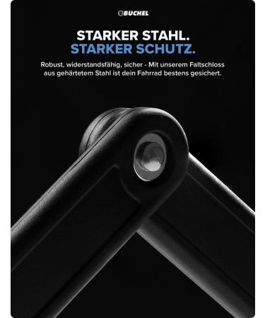 B chel Sekura Folding Lock for Bicycle & Motorcycle - 85cm Black Security Lock | 6053853 - Buy Online on SooperMarket.com