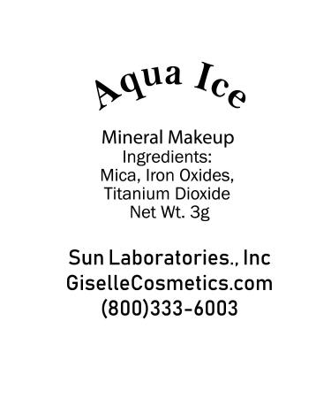 Giselle Cosmetics Organic Mineral Eyeshadow - Aqua Ice (3g) | Loose Powder Formula - Buy Online on SooperMarket.com