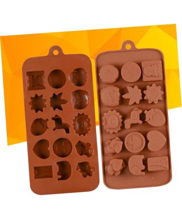 3pcs 15 Fudge Molds Non-Stick Mold Cartoon Animal Mold Silicone Mold Fondant Molds Bakeware Silicone Candy Mold Silicone Baking Molds Candy Molds Biscuits Cake Chocolate Candies mediumx3pcs Coffeex3pcs - Buy Online on SooperMarket.com