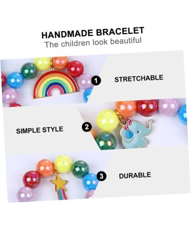 OSALADI Men Bracelets 9pcs Children's Bracelet Bracelets Women Jewelry Set Fashion Acrylic Gemstone Bracelet - Buy Online on SooperMarket.com