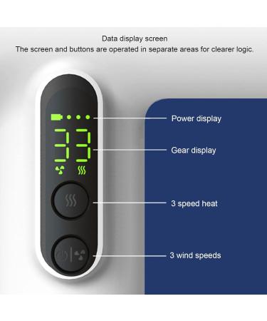 Cordless Hair Dryer USB Rechargeable Fast Drying Portable Blow Dryer with 15000mAh Battery Capacity for Dormitory Travel Outdoor - Buy Online on SooperMarket.com
