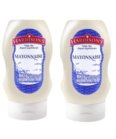 Harrison Mayonnaise Sauce Pack of 2 Mayo Sauce Bottles 300 ml Each Delicious Sauce - No Artificial Color or Flavor Made in UK