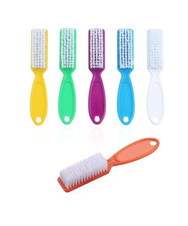 6 Pcs Handle Grip Nail Brush, Nail Cleaning Brushes for Toes and Fingernail