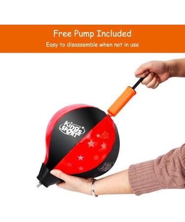 Costzon Height Adjustable Punching Bag with Gloves and Hand Pump - Freestanding Boxing Set for Adults, Teens, and Kids - Speed Training and Exercise - ASTM Approved (48.5 Height) - Buy Online on SooperMarket.com