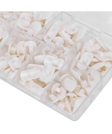 200 Pieces White Nail Tips for Practice & Training | DIY False Fake Nail Manicure Tools for Beginners - Buy Online on SooperMarket.com